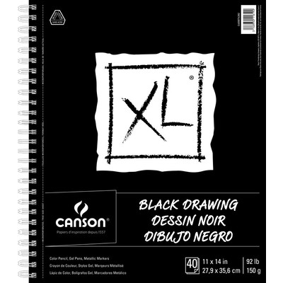 XL Drawing Pad, Black - 11" x 14"