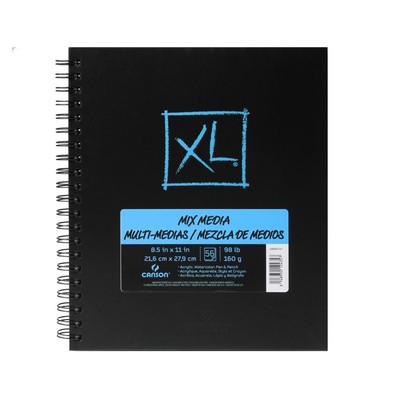 XL Mix Media Book, 8.5" x 11"