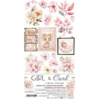 Extra Set, Girl & Curl - Flowers