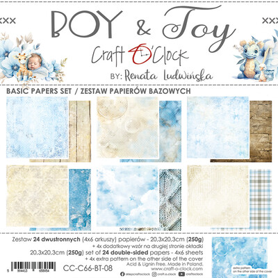 8X8 Basics Paper Pad, Boy & Toy