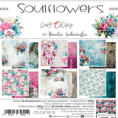 6X6 Paper Pad, Soulflowers