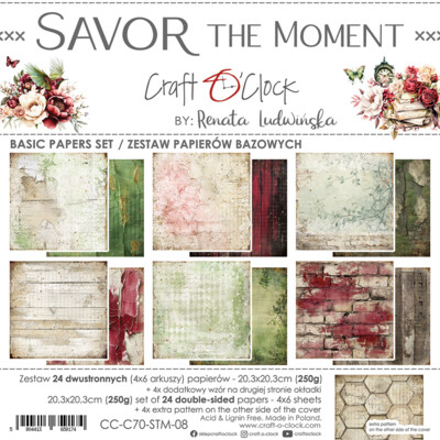 8X8 Basics Paper Pad, Savor the Moment