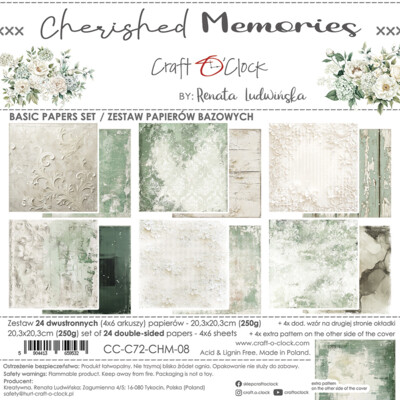 8X8 Basics Paper Pad, Cherished Memories