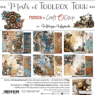 8X8 Paper Pad, Mists of Toolbox Town