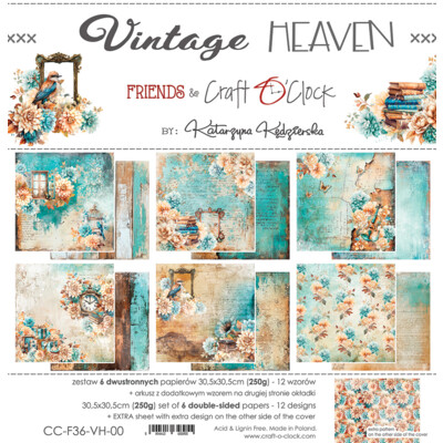 12X12 Paper Pad, Vintage Heaven