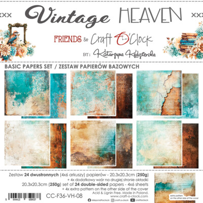 8X8 Basics Paper Pad, Vintage Heaven