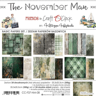 8X8 Basics Paper Pad, The November Man