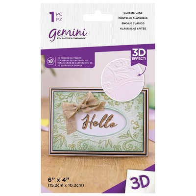 Gemini 3D Embossing Folder, Classic Lace