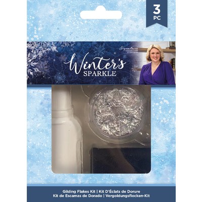 Sara Signature Gilding Flakes Kit, Winter's Sparkle - Silver