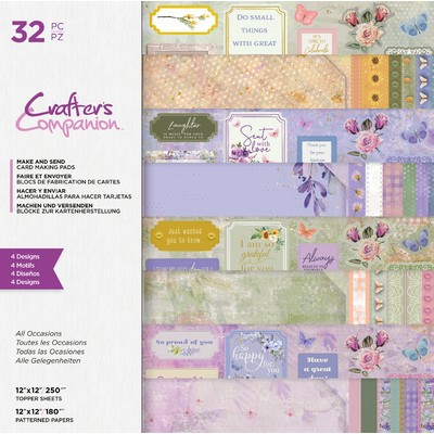 12X12 Make & Send Card Making Paper Pad, All Occasions