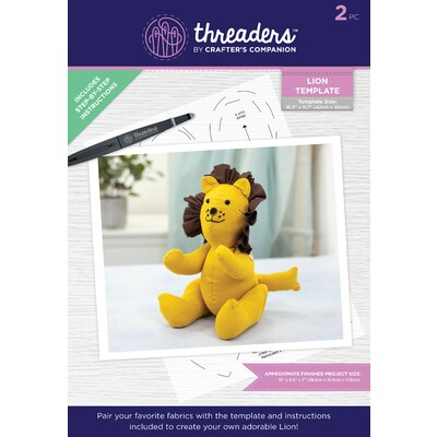 Threaders Sewing Template, Lion