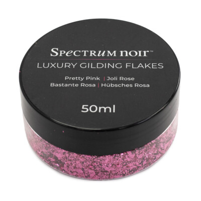 Luxury Gilding Flakes, Pretty Pink (50ml)