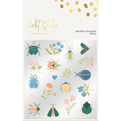 Violet Studio Acetate Stickers, Love Bug