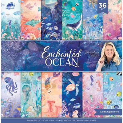 Sara Signature 6X6 Paper Pad, Enchanted Ocean