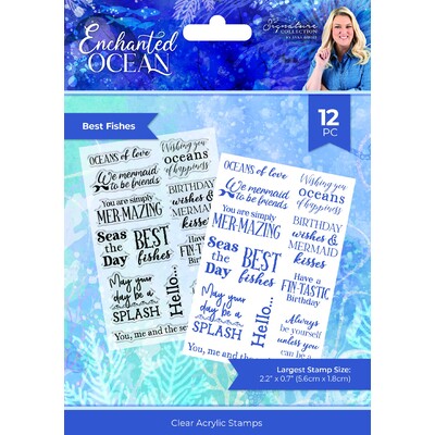 Sara Signature Clear Stamp, Enchanted Ocean - Best Fishes