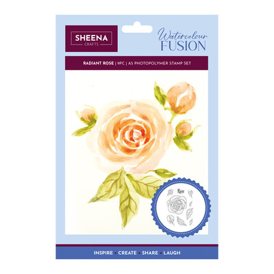 Sheena Crafts Clear Stamp, Radiant Rose