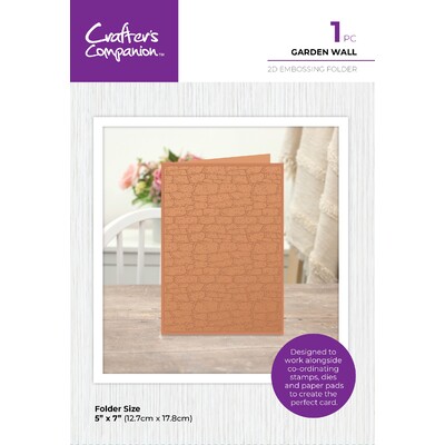 2D Embossing Folder, Garden Collection - Garden Wall