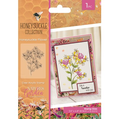 Nature's Garden Clear Stamp, Honeysuckle - Honeysuckle Flower