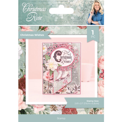 Clear Stamp, Sara Signature Christmas Rose - Christmas Wishes
