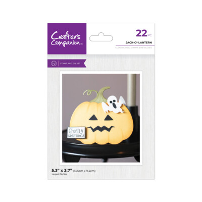 Clear Stamp & Die Set, Jack-o-Lantern