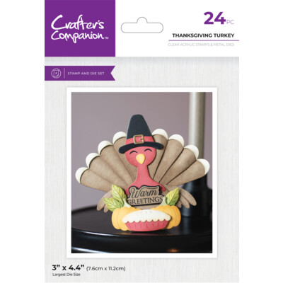 Clear Stamp & Die Set, Thanksgiving Turkey