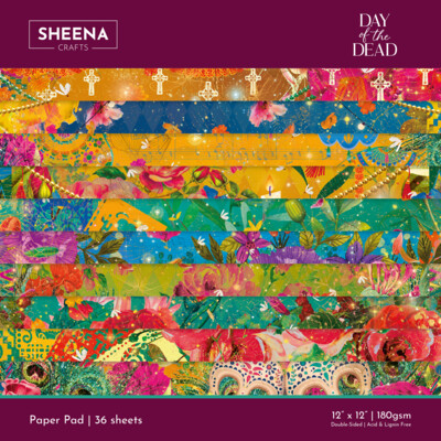 Sheena Crafts 12X12 Paper Pad, Day of the Dead