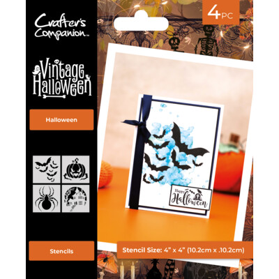 Stencil Set, Vintage Halloween - Halloween (4pc)