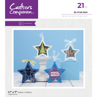 Die & Stencil Set, 3D Star Box