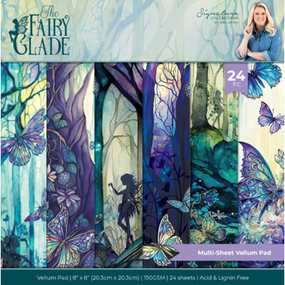 Sara Signature 8X8 Vellum Pad, Fairy Glade