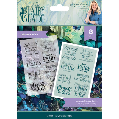 Sara Signature Clear Stamp, Fairy Glade - Make a Wish