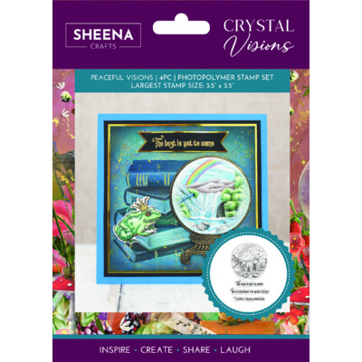 Sheena Crafts Clear Stamp, Crystal Visions - Peaceful Visions