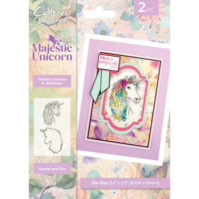 Clear Stamp & Die Set, Majestic Unicorn - There is Power in Kindness