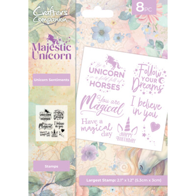 Clear Stamp, Majestic Unicorn - Unicorn Sentiments