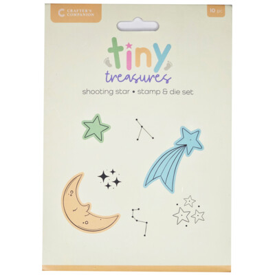 Clear Stamp & Die Set, Tiny Treasures - Shooting Star