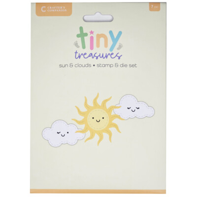 Clear Stamp & Die Set, Tiny Treasures - Sun and Clouds