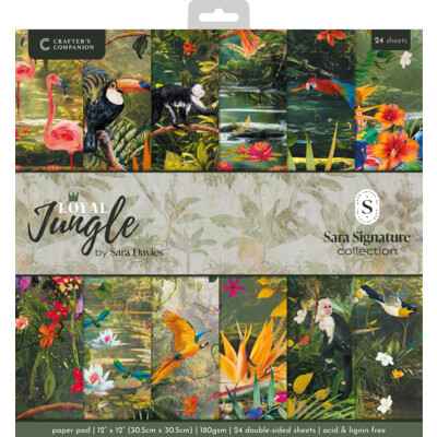 Sara Signature 12X12 Paper Pad, Royal Jungle