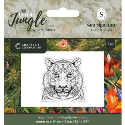 Sara Signature Clear Stamp, Royal Jungle - Regal Tiger