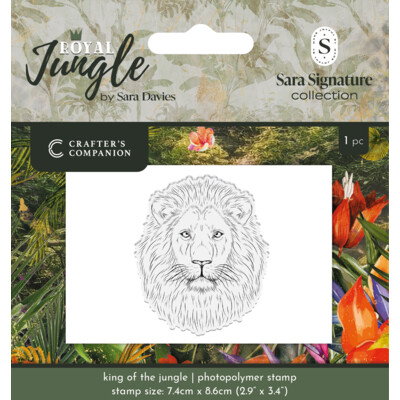 Sara Signature Clear Stamp, Royal Jungle - King of the Jungle