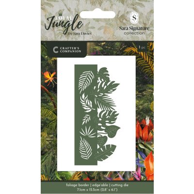 Sara Signature Edge'able Die, Royal Jungle - Foliage Border