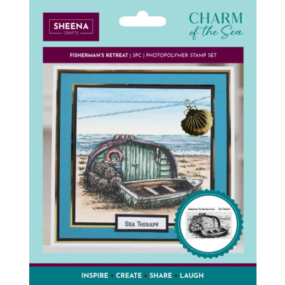 Sheena Crafts Clear Stamp, Charm of the Sea - Fishermans Retreat