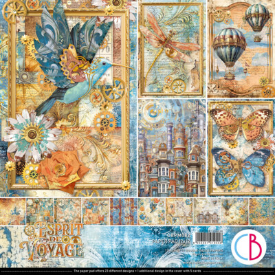 12X12 Paper Pad, Esprit de Voyage