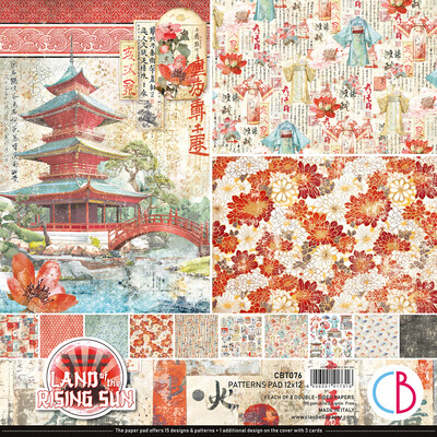 12X12 Patterns Paper Pad, Land of the Rising Sun