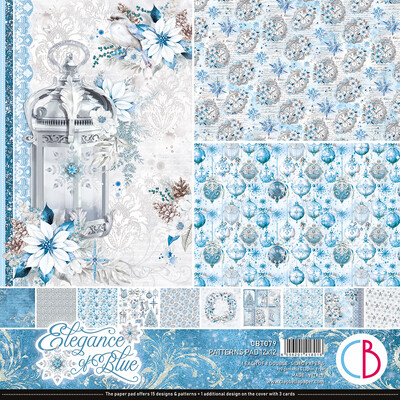 12X12 Patterns Paper Pad, Elegance of Blue