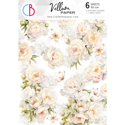 A4 Patterns Vellum Paper Pack, Always & Forever