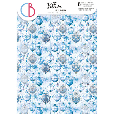 A4 Vellum Paper Pack, Elegance of Blue