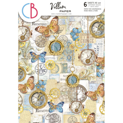 A4 Patterns Vellum Paper Pack, Esprit de Voyage