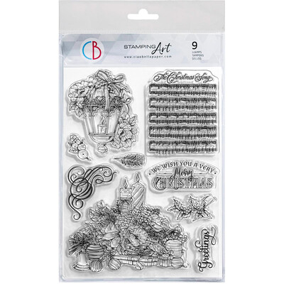 Clear Stamp, Sparkling Christmas - Bouquets And Luxury Ornaments
