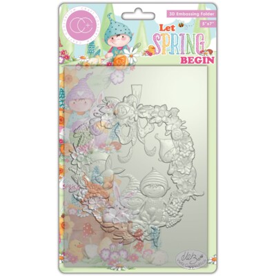 3D Embossing Folder, Let Spring Begin