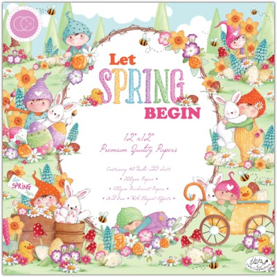 12X12 Paper Pad, Let Spring Begin