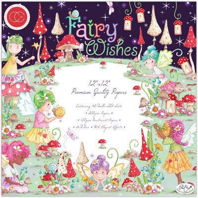 12X12 Paper Pad, Fairy Wishes